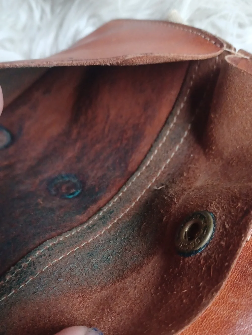 Vintage IL Bisonte Leather Wallet Made In Italy Expreslly For Bloomingdale's